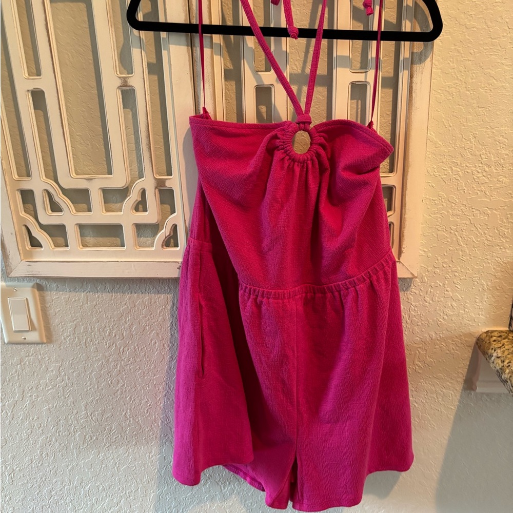 Old Navy Pink Jumpsuit with Flowy Cropped Design